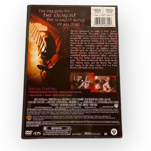 ηΣΨ Exorcist - The Beginning - DVD Widescreen Edition - Picture 3 of 9